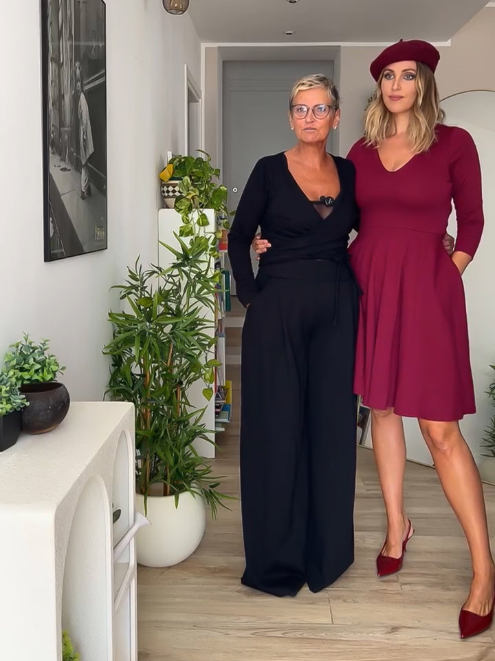 KIM sheath dress - black velvet