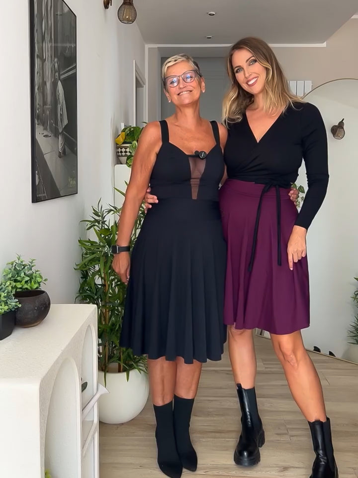Midi Skirt - BLACK Sculpt