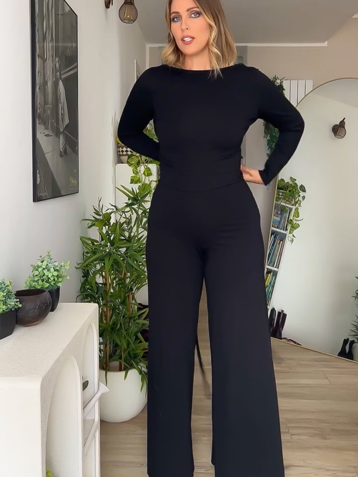 Pantalone PALAZZO Punto Milano - Nero
