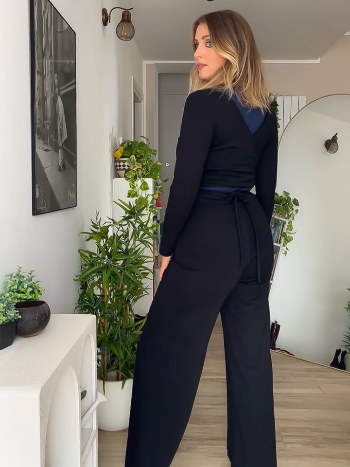 Pantalone PALAZZO Punto Milano - Nero