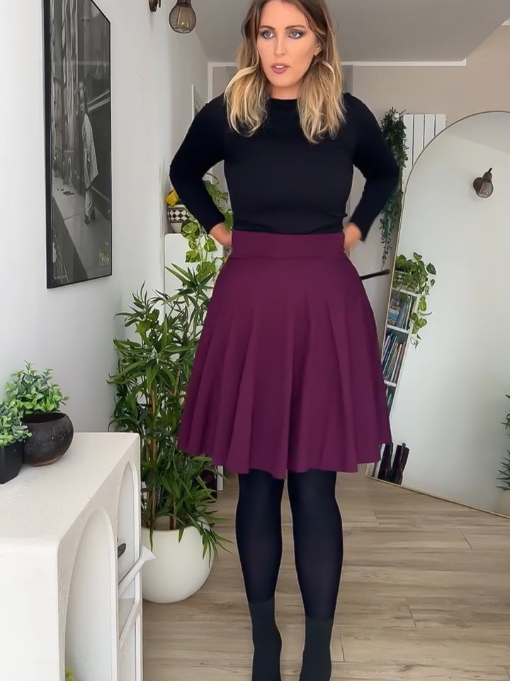 Midi Skirt - BLACK Sculpt