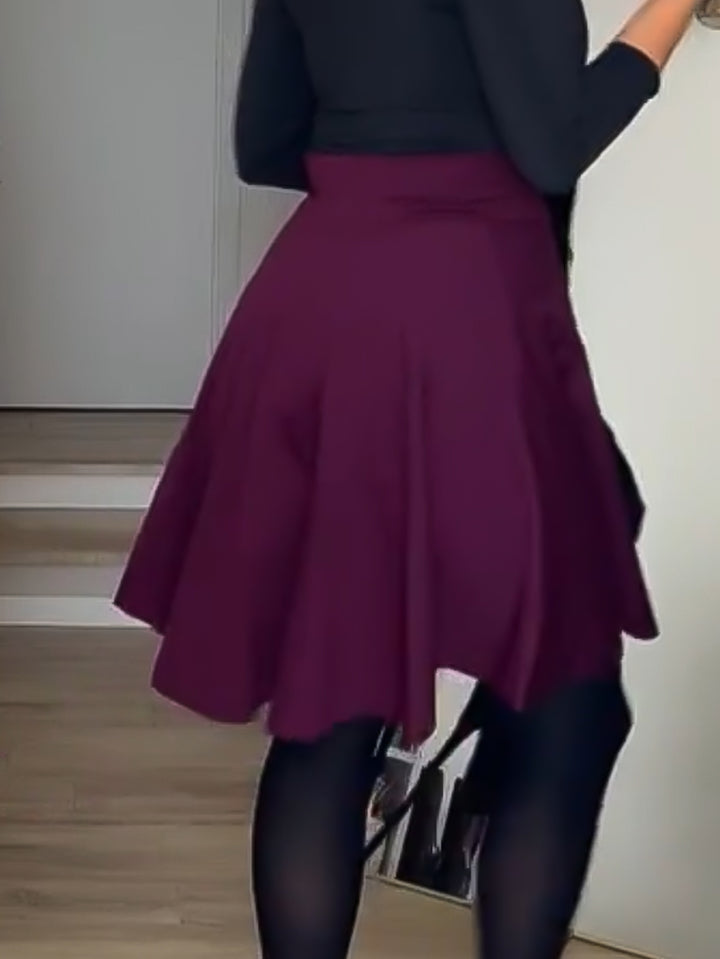 Midi Skirt - BLACK Sculpt