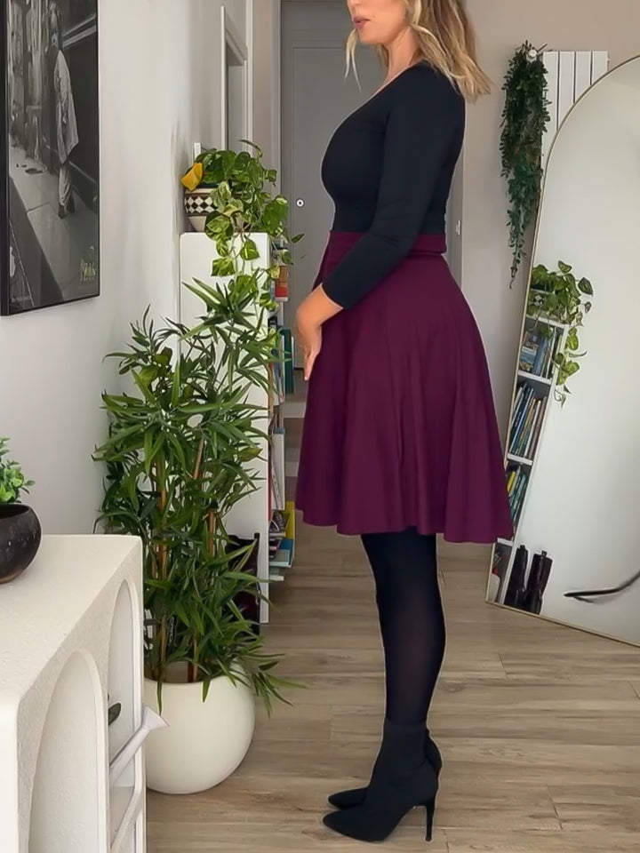 Midi Skirt - BLACK Sculpt