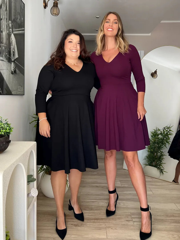 KIM sheath dress - black velvet