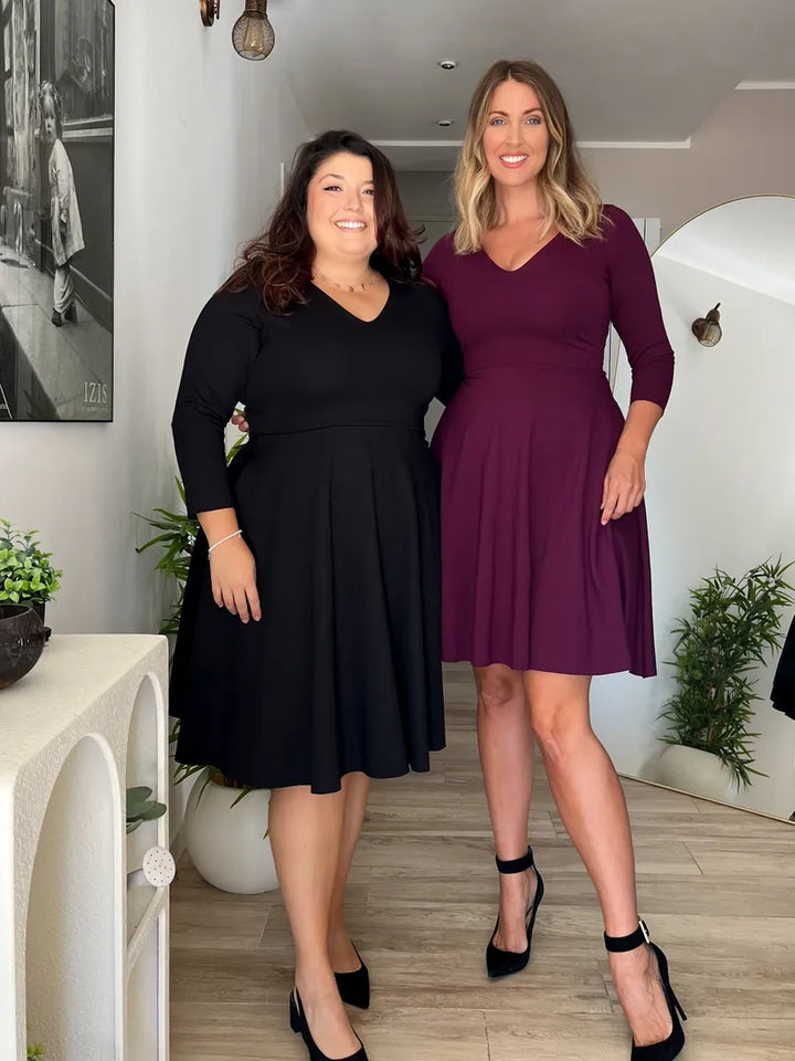 KIM sheath dress - black velvet