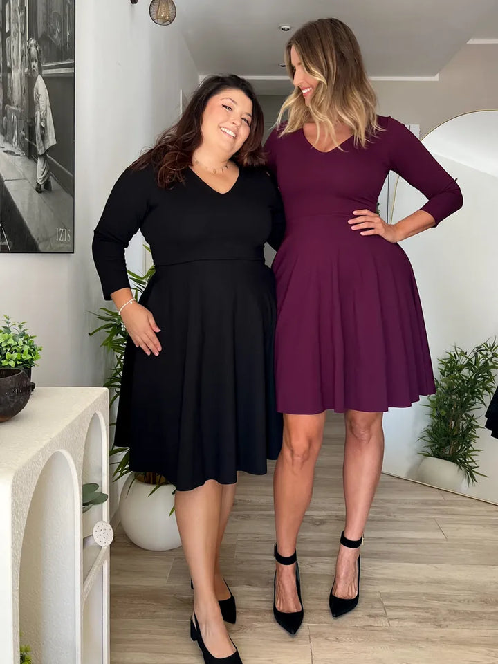 KIM sheath dress - black velvet