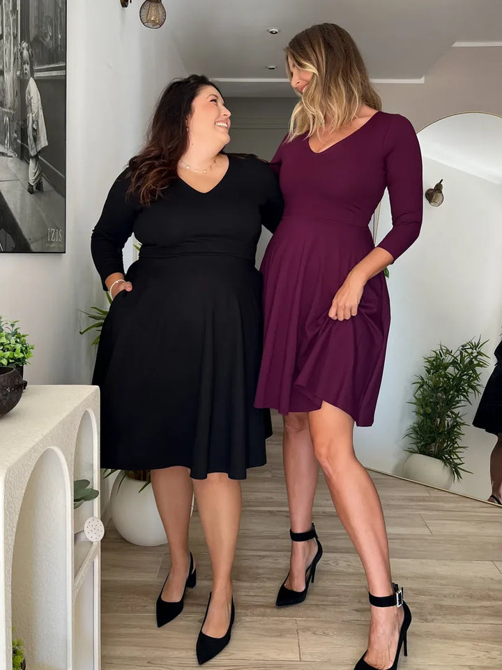 KIM sheath dress - black velvet