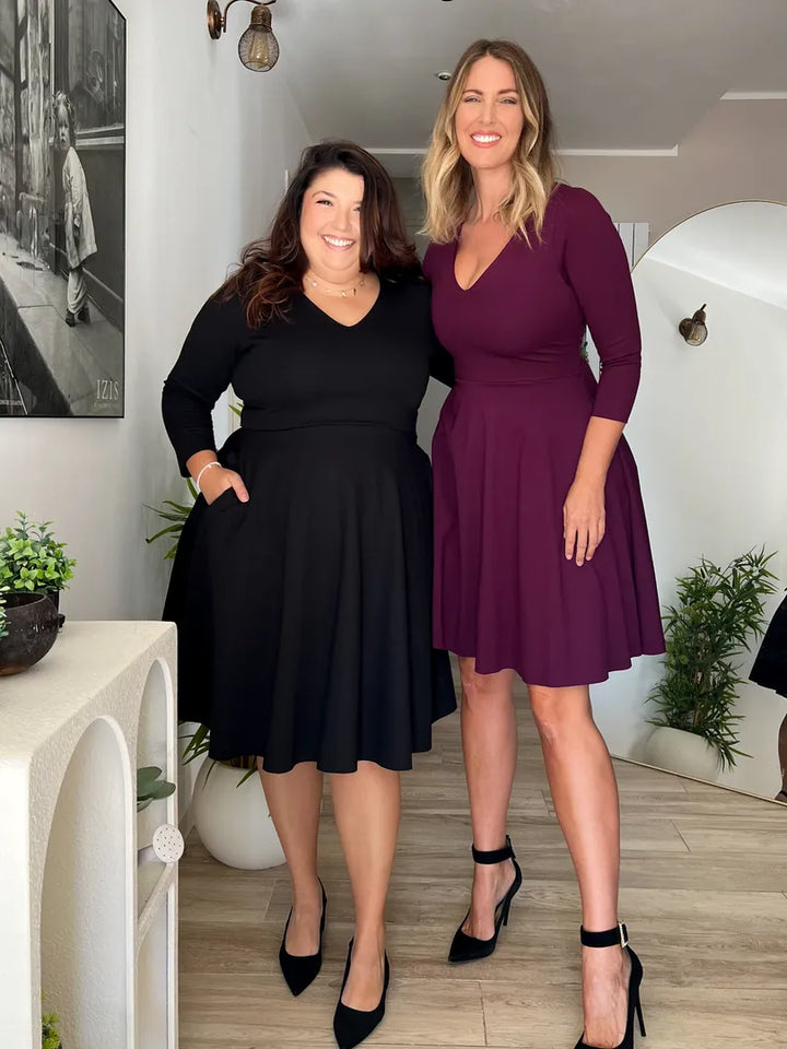 KIM sheath dress - black velvet