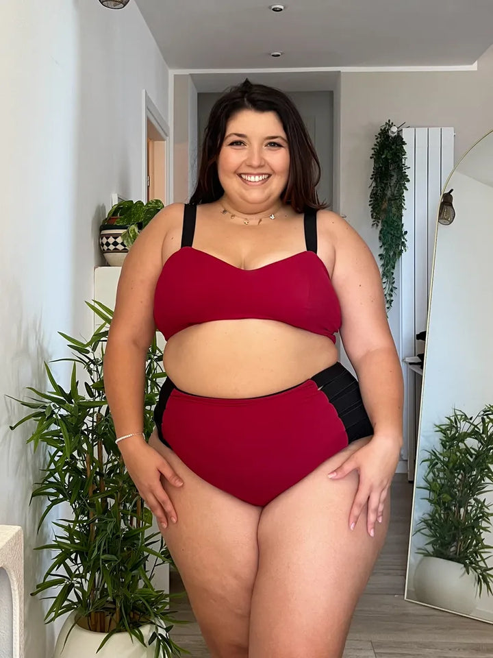 Reggiseno DIANA Sculpt - Nero / Rosso Profondo