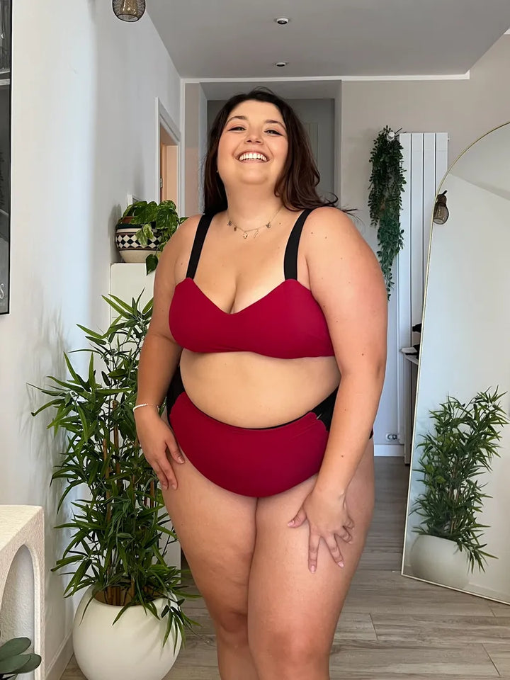 Reggiseno DIANA Sculpt - Nero / Rosso Profondo