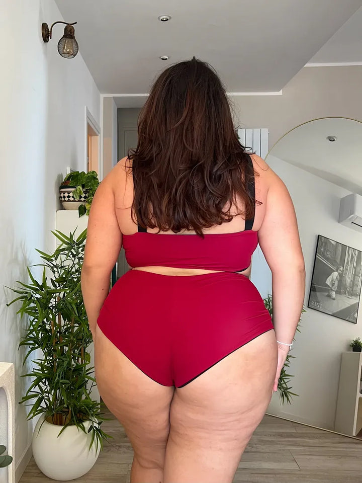 Reggiseno DIANA Sculpt - Nero / Rosso Profondo