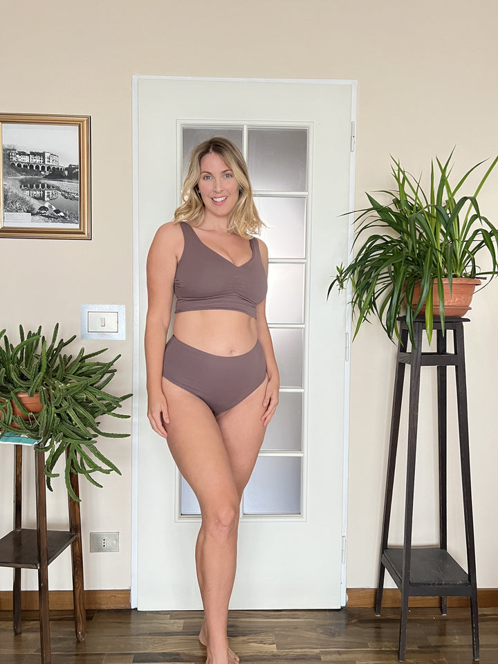 Double Bra - 2 layers Sculpt - BLACK / BEIGE