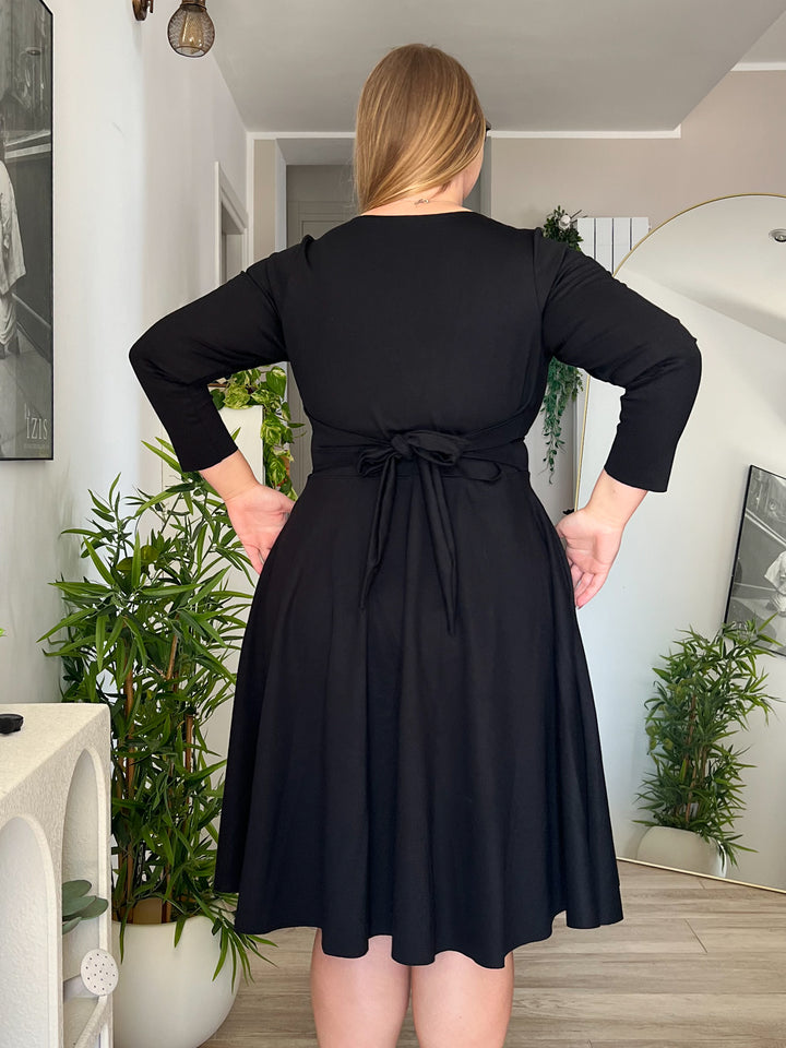 KIM sheath dress - black velvet