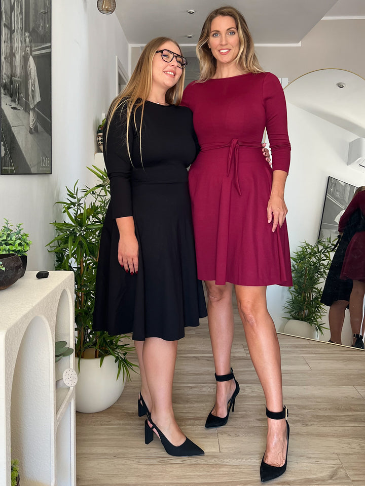 KIM sheath dress - black velvet