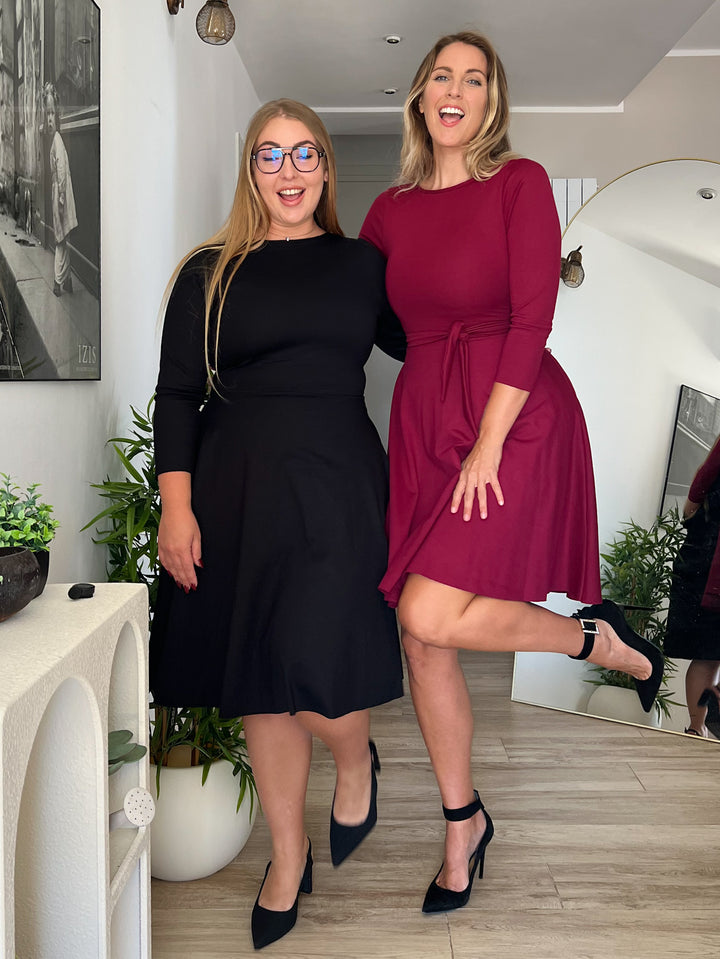 KIM sheath dress - black velvet