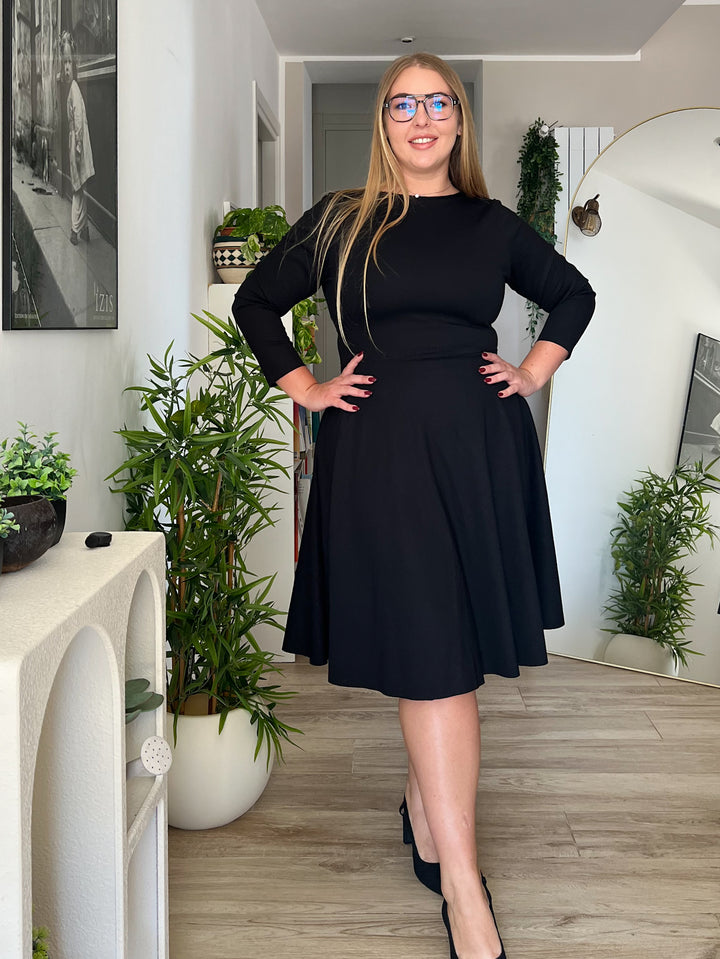 KIM sheath dress - black velvet