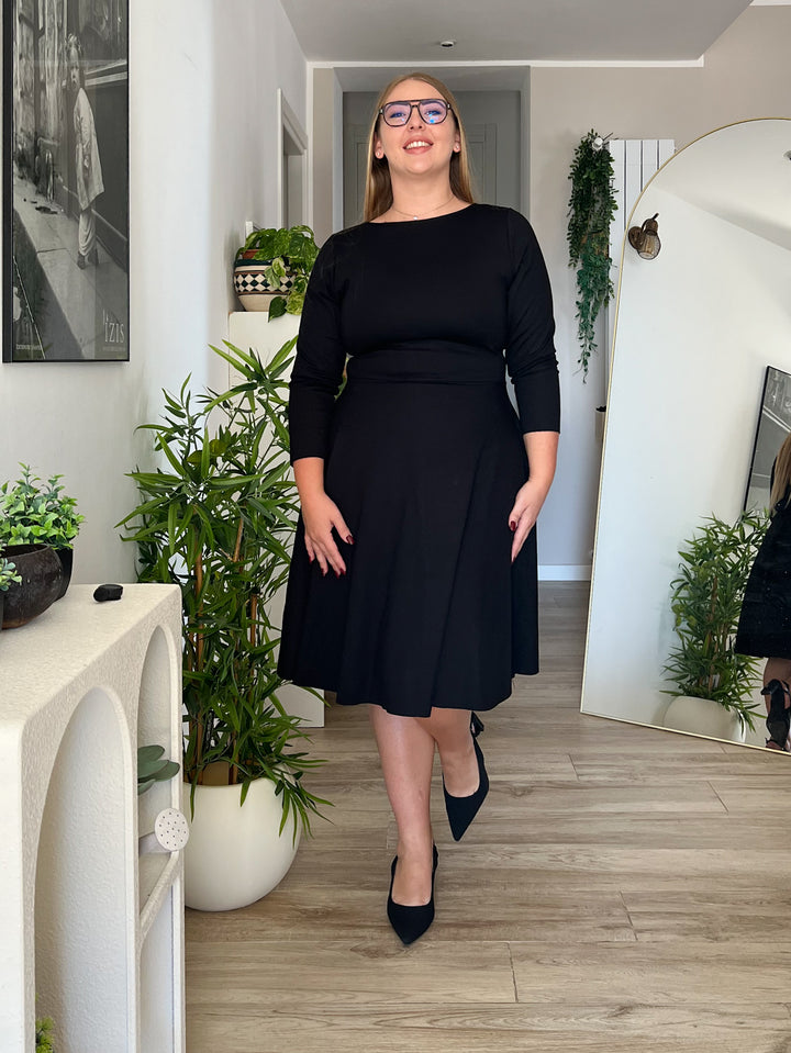 KIM sheath dress - black velvet