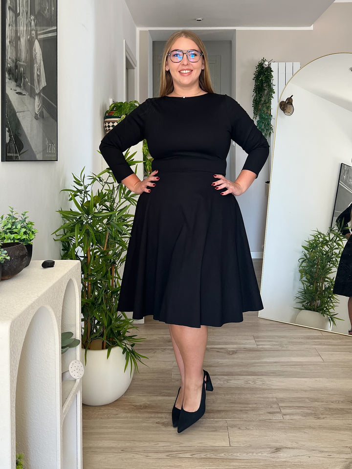 KIM sheath dress - black velvet