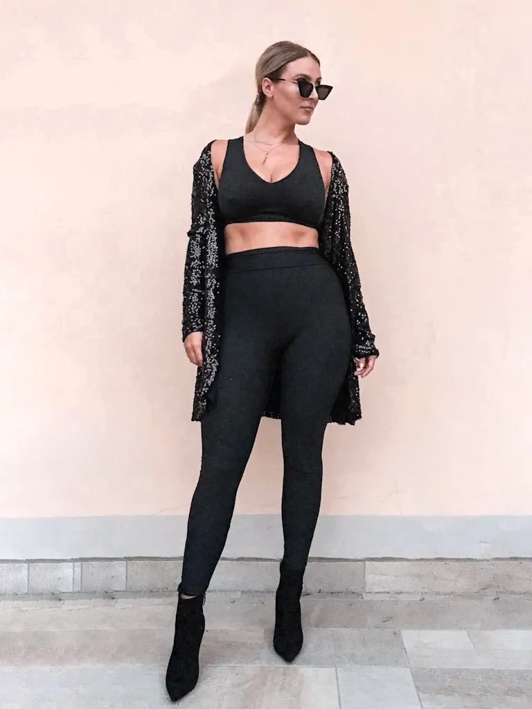 Reggiseno sport 3 strati Sculpt Sculpt- NERO