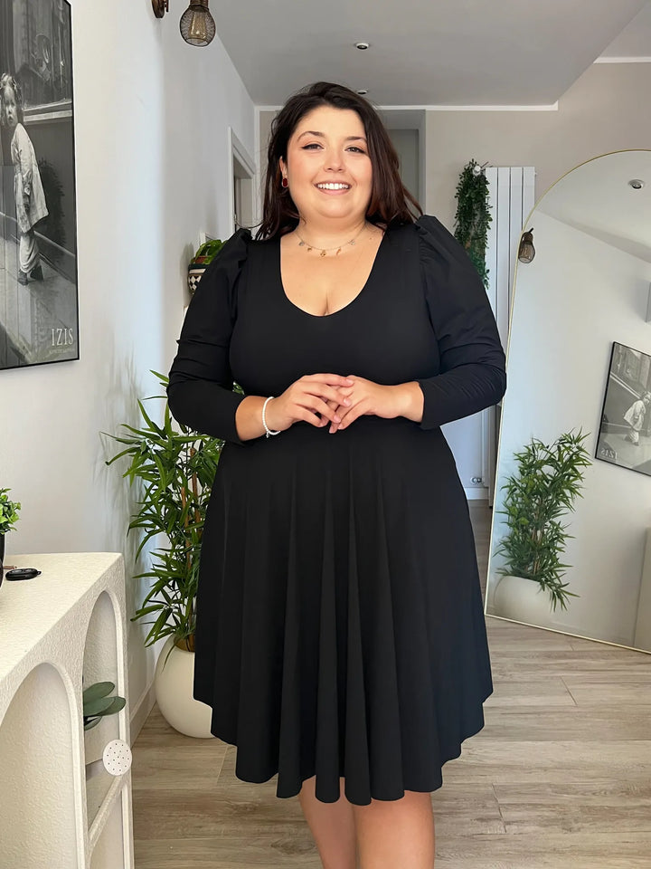 Body RUFFLE Maniche a Sbuffo - PETROLIO