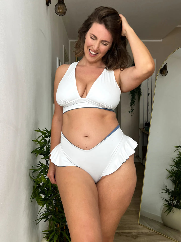 Slip SAILOR Sculpt Reversibile - Bianco/Avio
