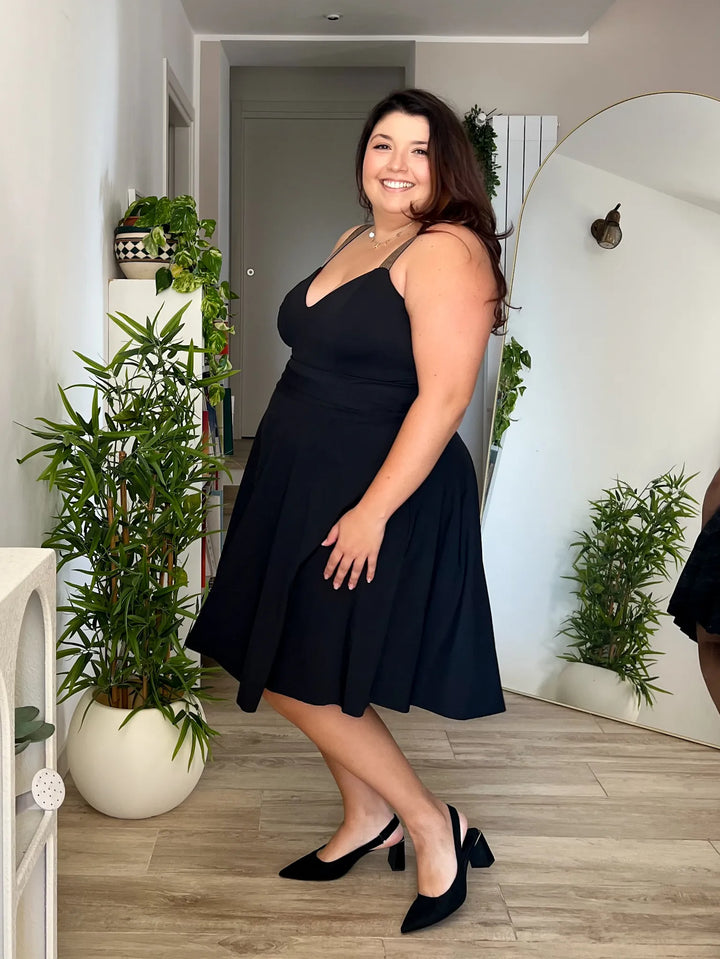 Body DIANA - Sculpt Reversibile NERO/ROSSO PROFONDO