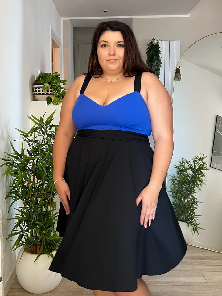 Reggiseno DIANA Sculpt - Nero / Blu Cobalto