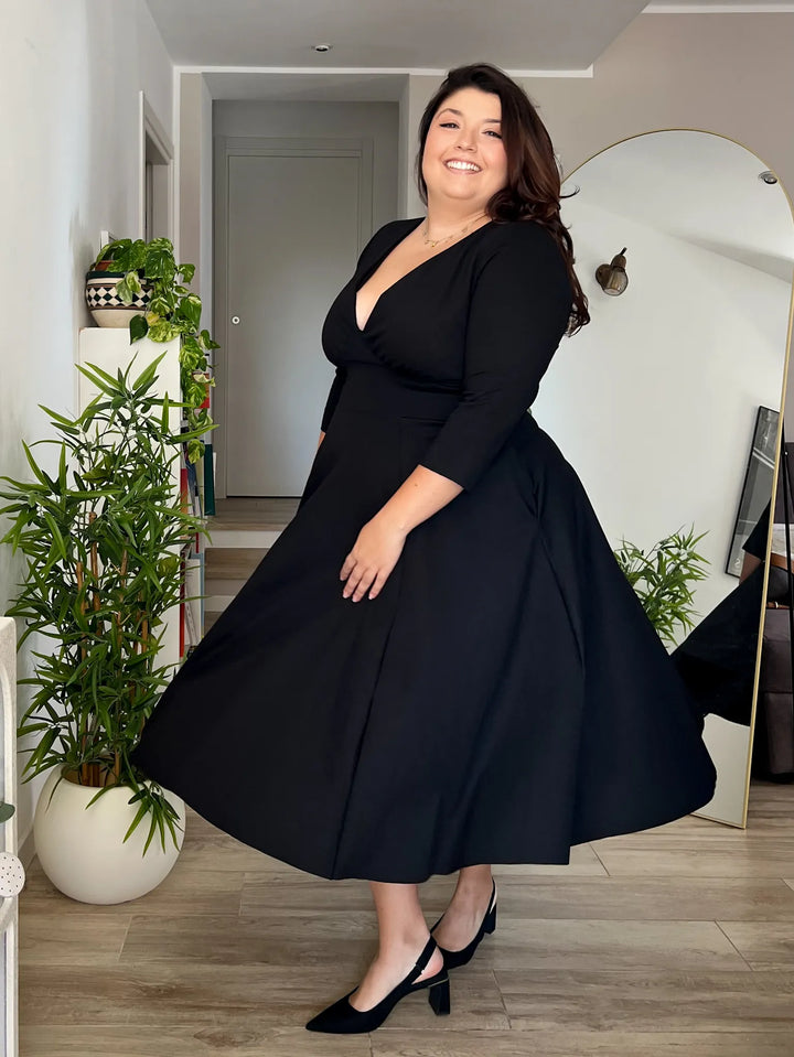 Abito SCARLETT Punto Milano - Verde Bosco (PREORDER)