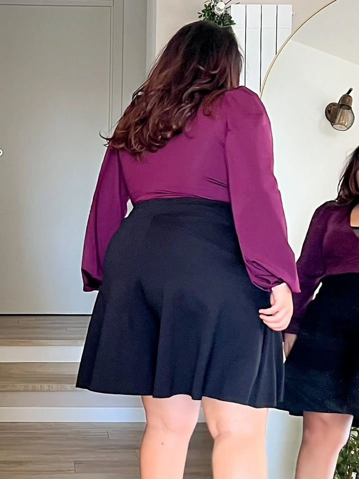 Short FARFALLA Punto Milano - Viola Mulberry (PREORDER)
