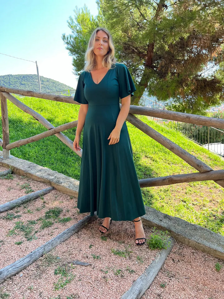 Abito INCANTO lungo - Gloss - Verde Smeraldo