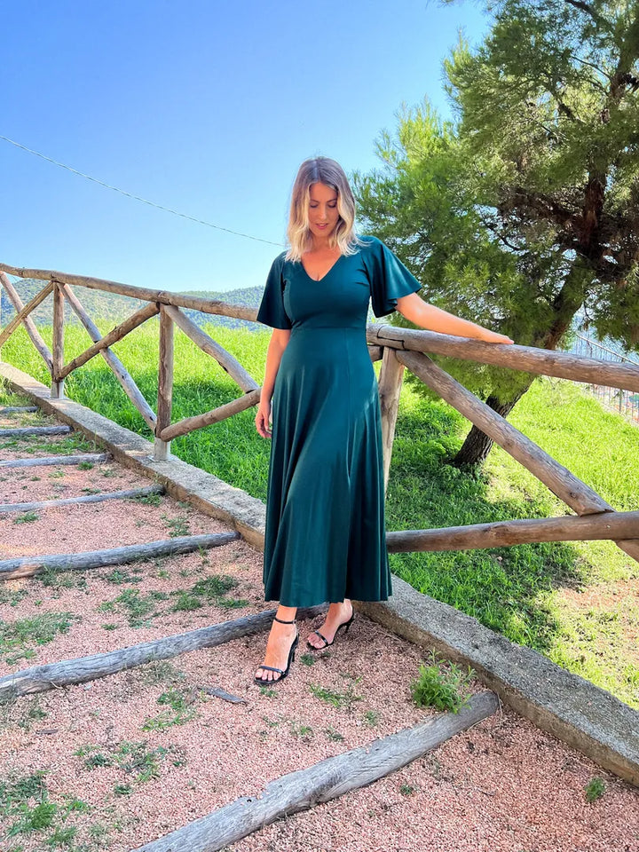 Abito INCANTO lungo - Gloss - Verde Smeraldo