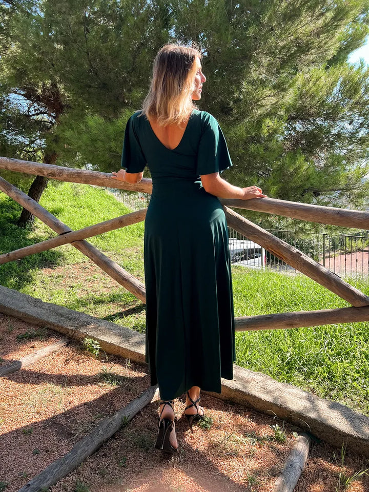Abito INCANTO lungo - Gloss - Verde Smeraldo