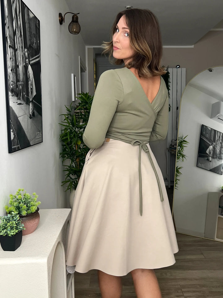 Scaldacuore Punto Milano 2 in 1 - VERDE CACHI CHIARO