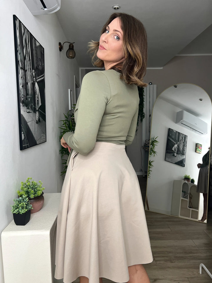 Scaldacuore Punto Milano 2 in 1 - VERDE CACHI CHIARO