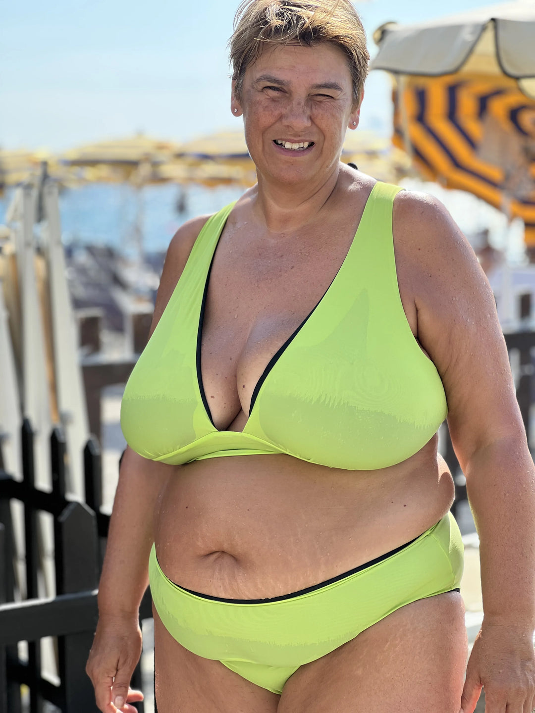 Slip MALIBU - Black Mojito - Nero / Lime Recycled