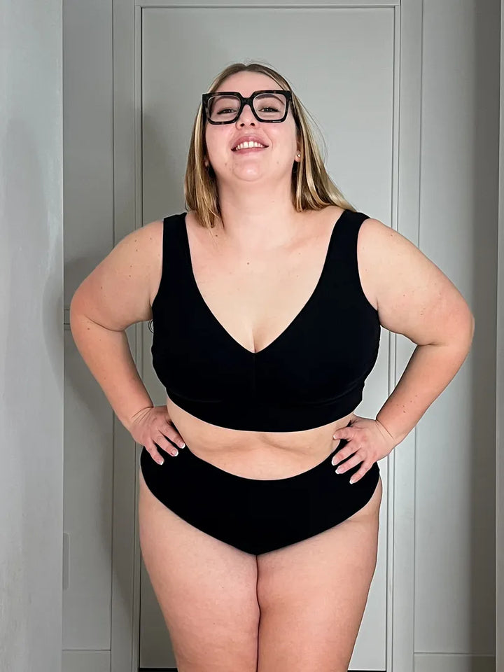 Double Bra - 2 layers Sculpt - BLACK / BEIGE