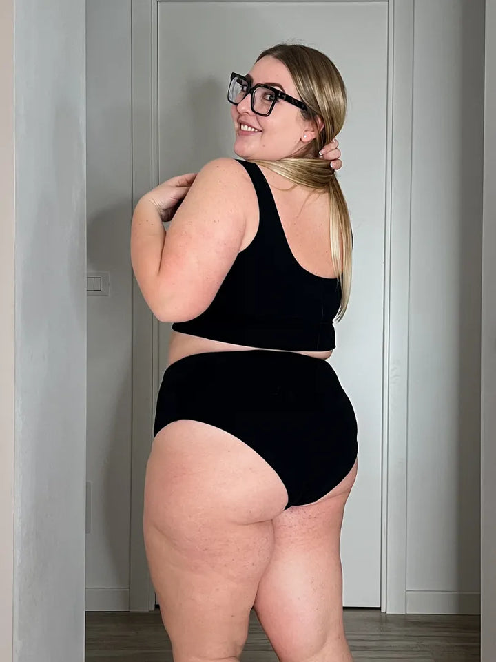Culotte Double - 2 layers Sculpt - AVIO / SAGE