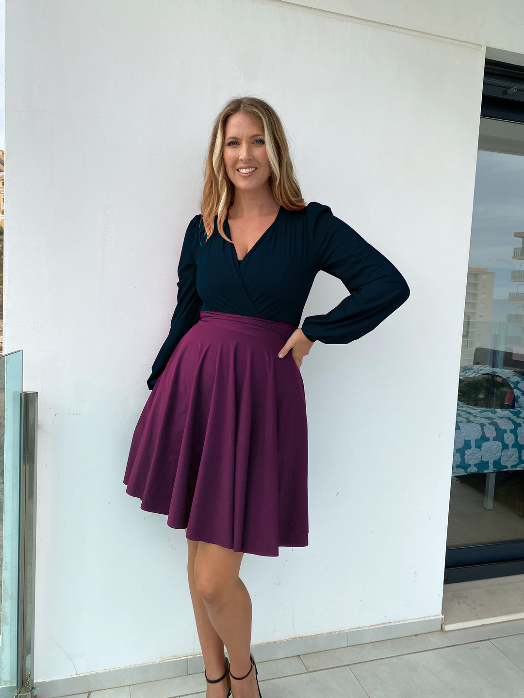 Midi Skirt - BLACK Sculpt