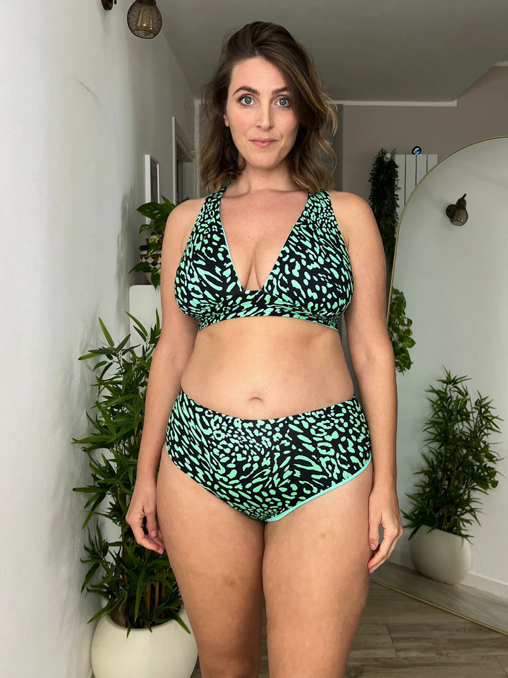 Slip MALIBU - Green Leopard / Spirulina Recycled 🐲