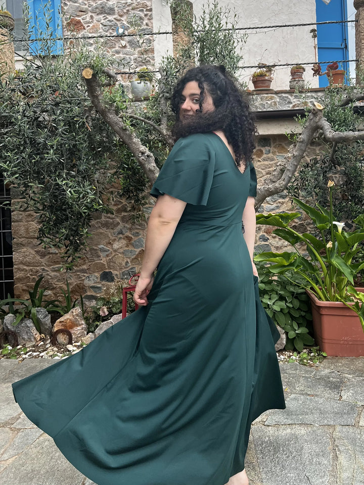 Abito INCANTO lungo - Gloss - Verde Smeraldo