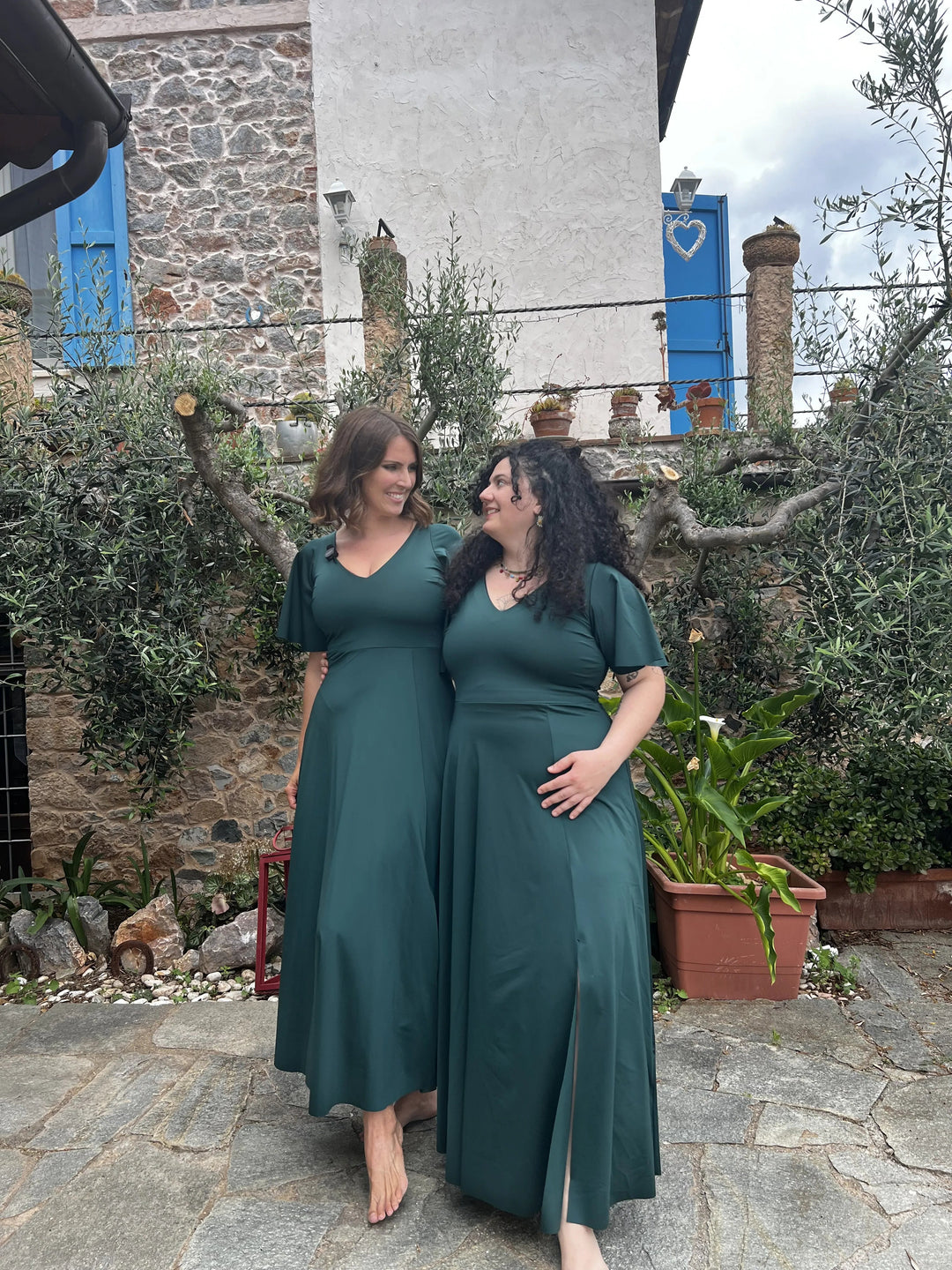 Abito INCANTO lungo - Gloss - Verde Smeraldo