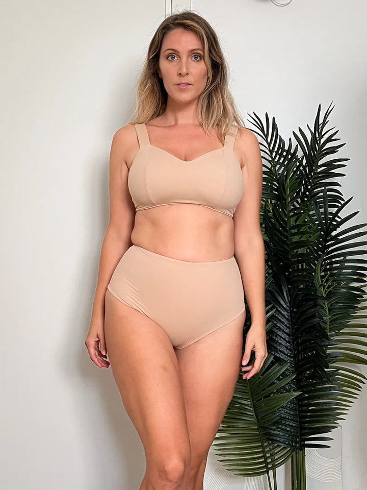 Double culotte - 2 layers Sculpt - BLACK / BEIGE