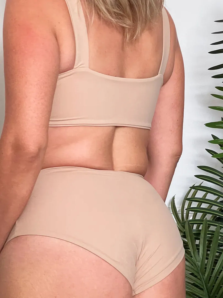 Double culotte - 2 layers Sculpt - BLACK / BEIGE