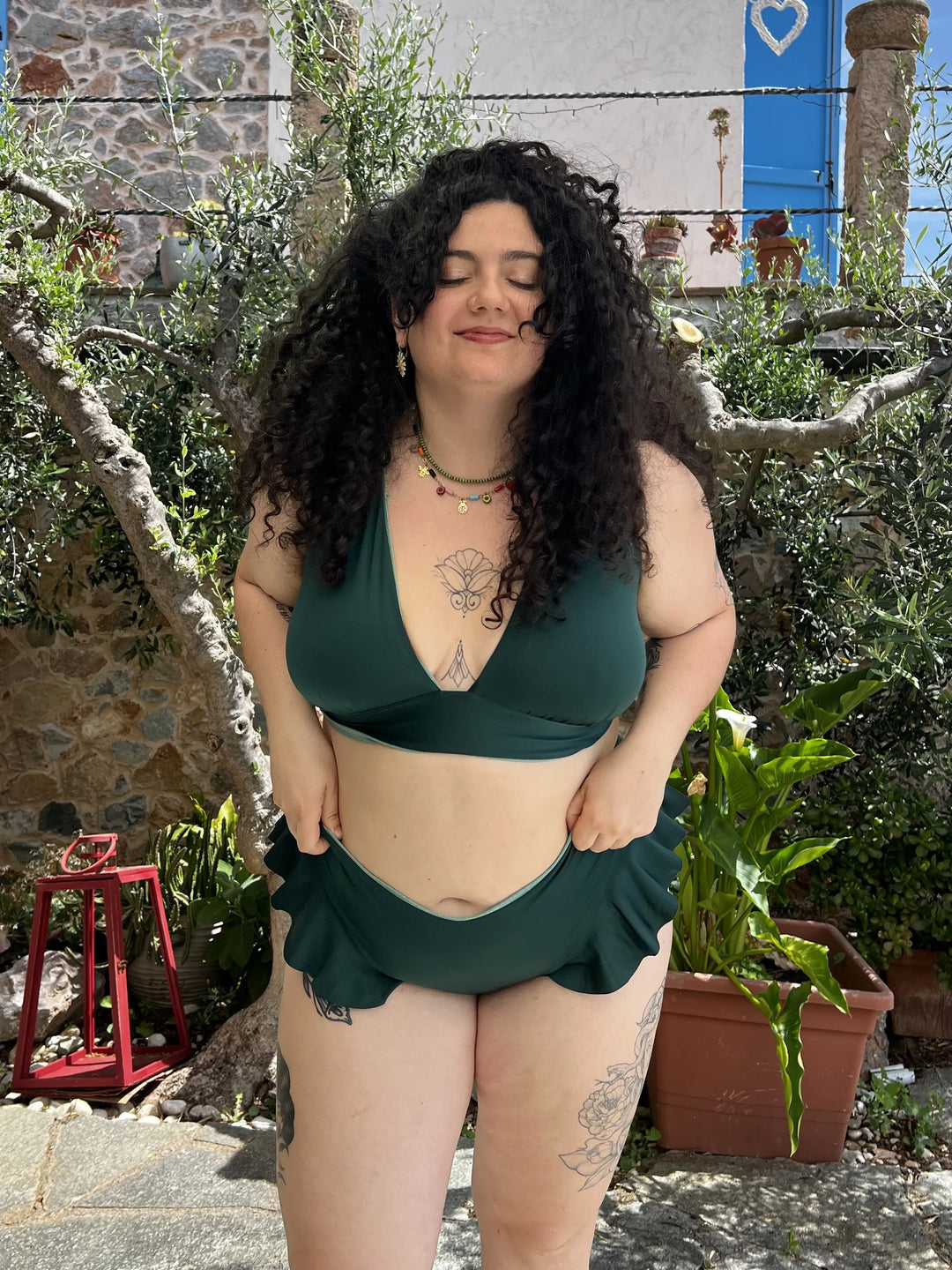 Slip SAILOR Reversibile - Forest / Sage | Lurex Edition