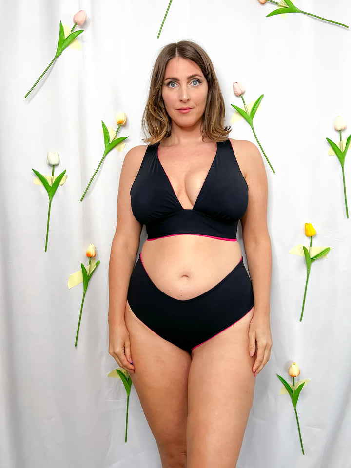 Slip VENUS Sculpt - Reversibile - Nero / Fucsia 🦩