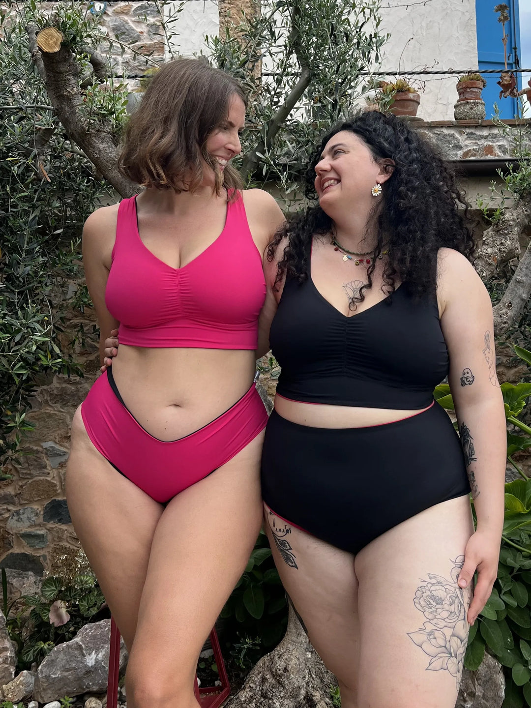Reggiseno DOUBLE Sculpt - Nero / Fucsia 🦩