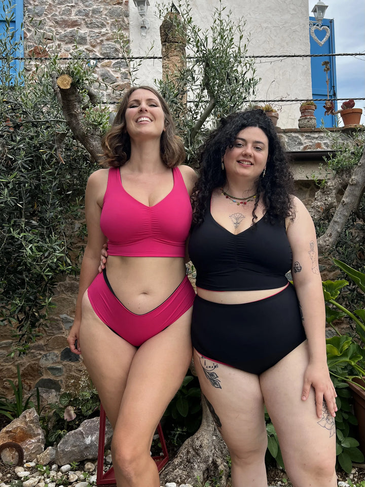 Reggiseno DOUBLE Sculpt - Nero / Fucsia 🦩