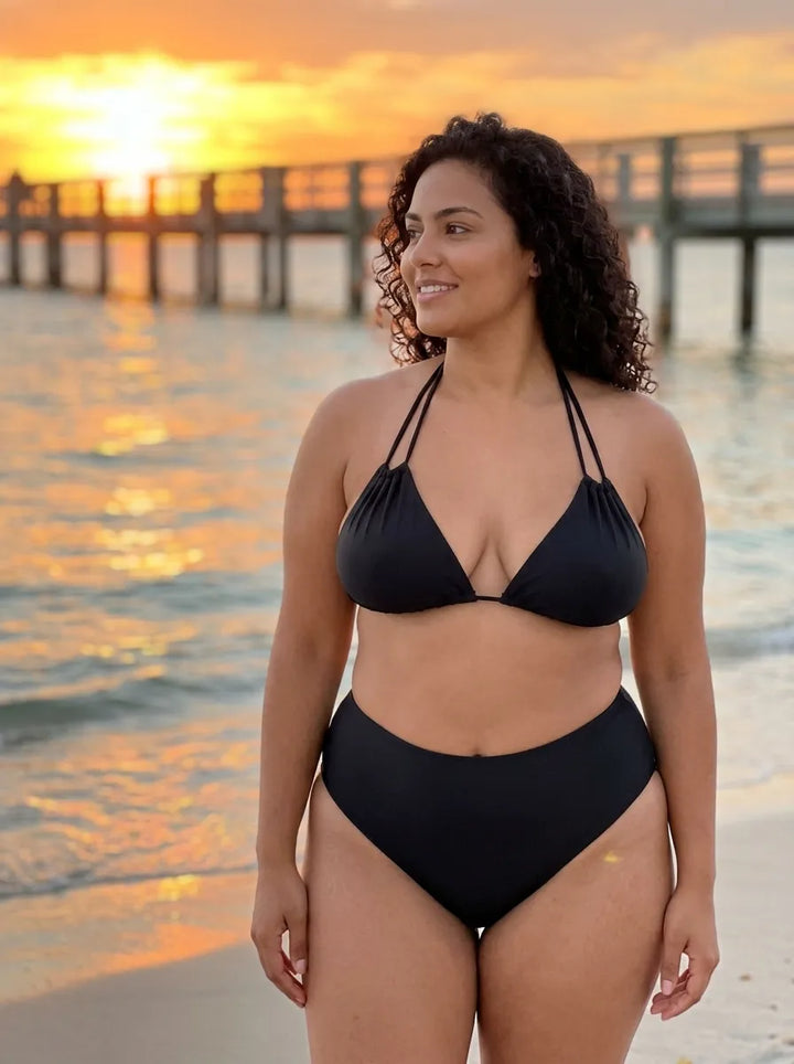 Slip MALIBU Sculpt - Reversibile - Nero / Fucsia