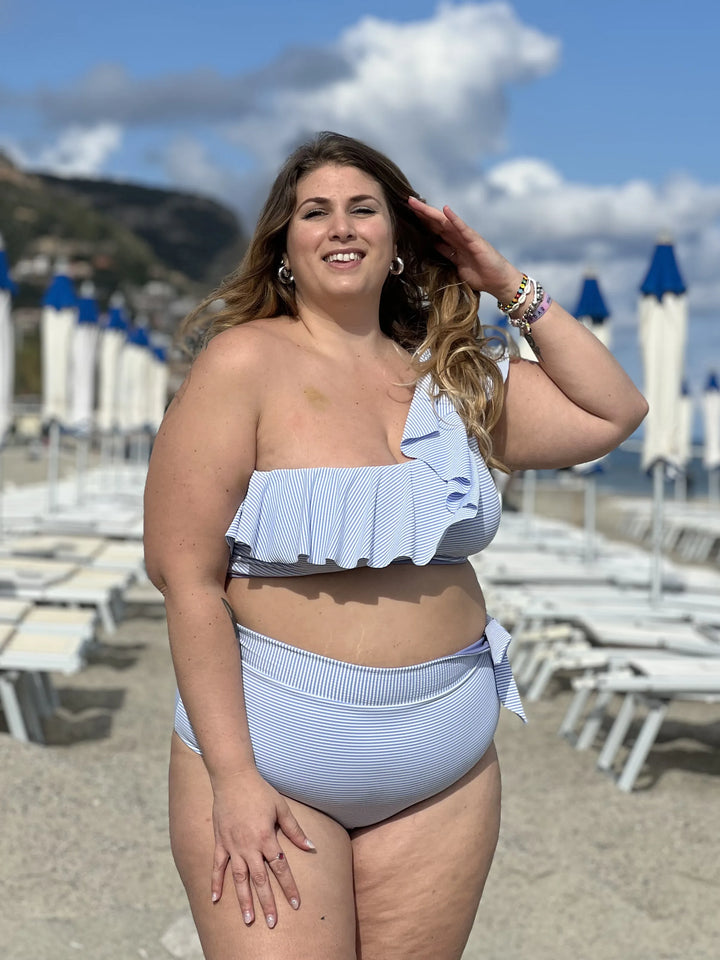 Monospalla Reggiseno - LILLA / CIELO