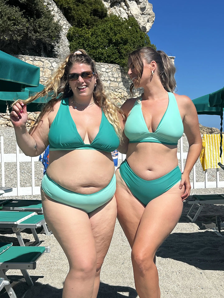 Reggiseno WOW Reversibile - Emerald / Mint